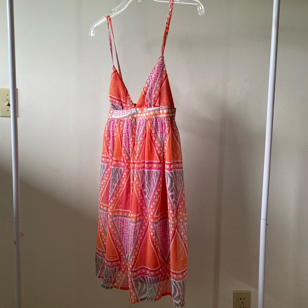 H&M Mini Dress Pink and Orange Sz. 4